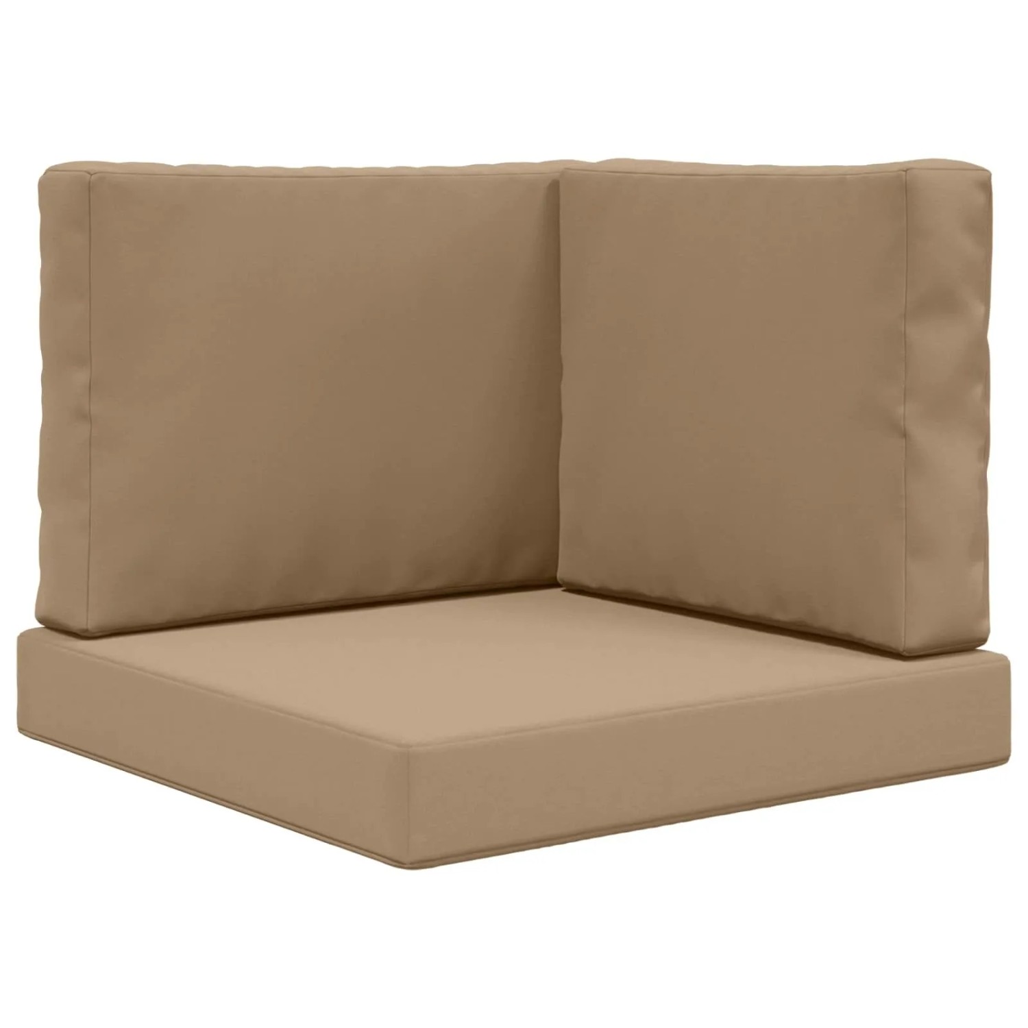 vidaXL Sofakissen für Draußen 3-Tlg Taupe Polyester 900752