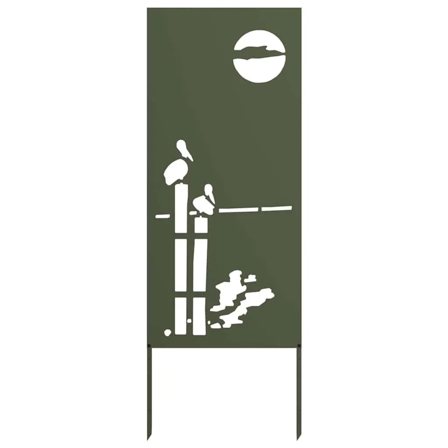 vidaXL Garten Sichtschutz-Leinwand Olivgrün 50 x 140 cm 876318