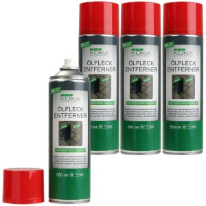 KOKA 4x Ölfleck Entferner Spray je 550ml