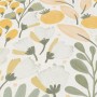 Erismann Vliestapete La Terrasse Jardin Poetique mit Blumenmuster in Beige und Grün.