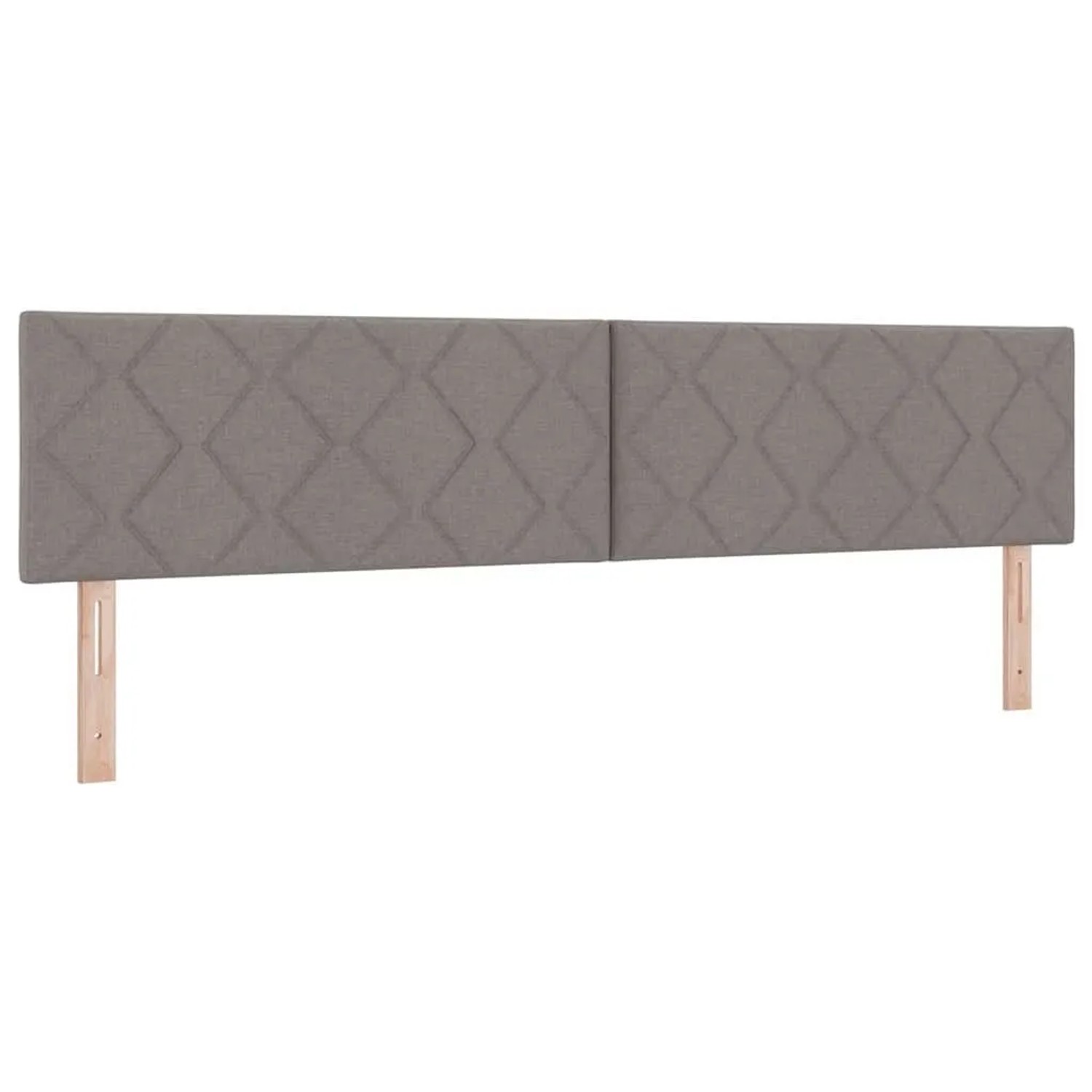 vidaXL Kopfteil mit Kopfteil Taupe 200 cm Kunstleder 42007284
