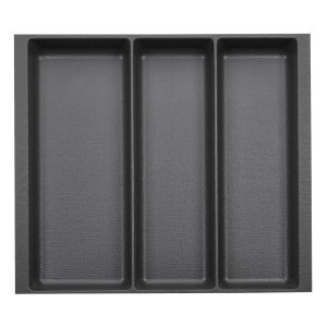 SOTECH ORGA-BOX-2 Multifunktionseinsatz Tiefe 462mm Höhe 50,5mm Für Nobilia Küche Canvas Struktur Anthrazit Breite 509mm