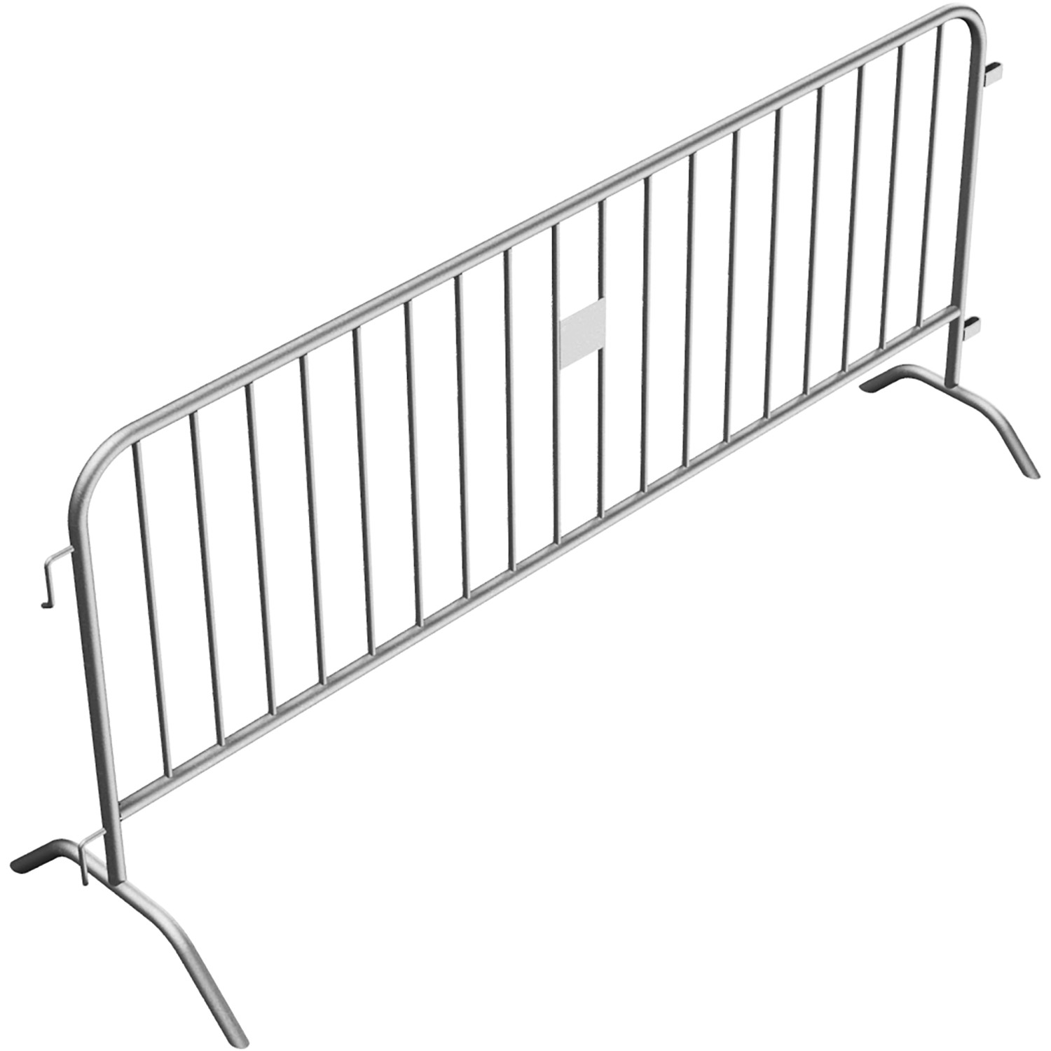 Schake Absperrgitter Typ D Ohne Tastleiste 2,5 m 18 Stäbe Silber