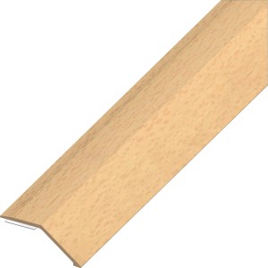 Parkettniveauprofil Buche, selbstklebend, 8 mm stark und 1 m lang.