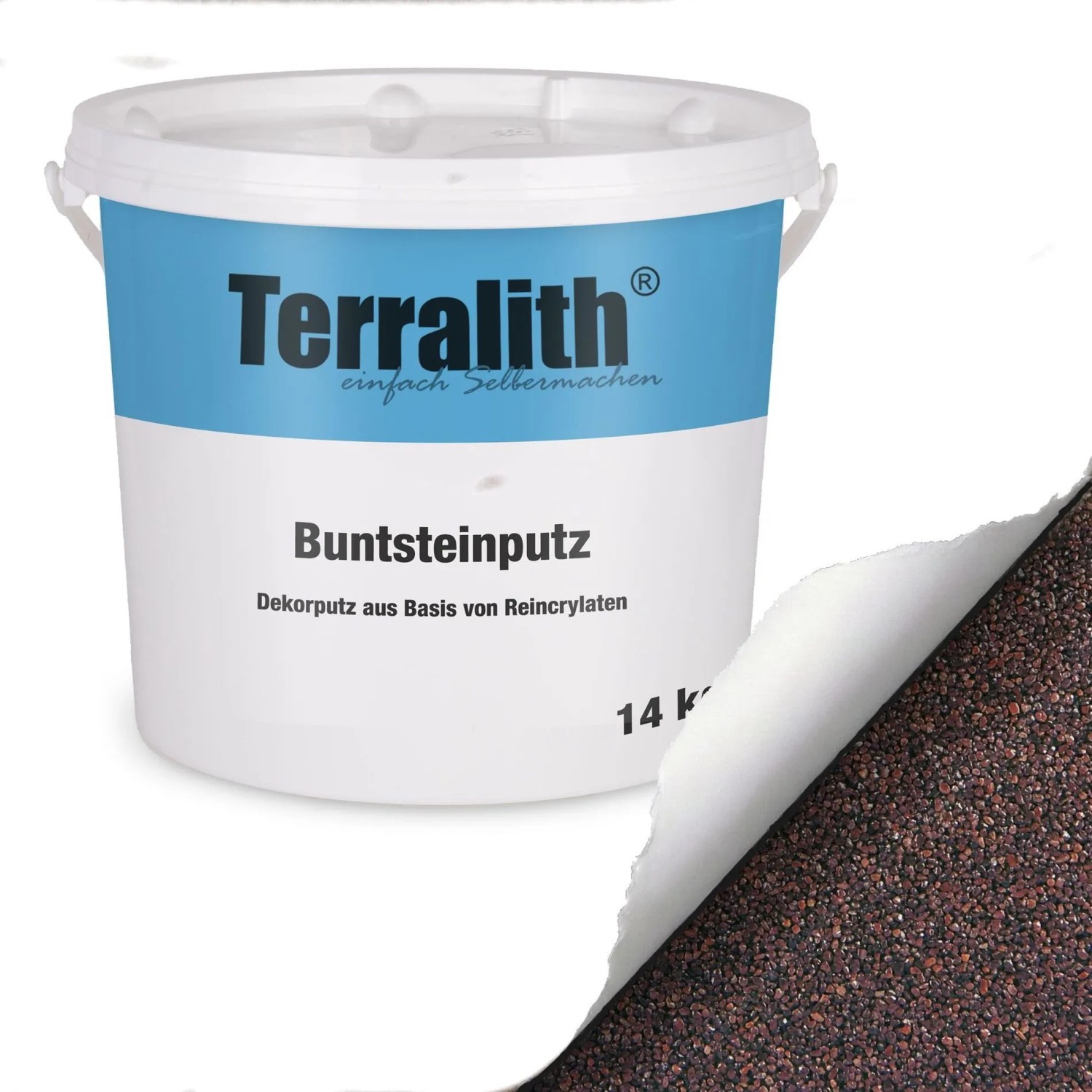 Terralith Buntsteinputz Mosaikputz 2mm 14 kg BSP57 Braun