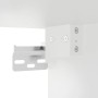 Detailansicht: Weißer Wand-Nachttisch vidaXL, Montageelemente und Schrauben.