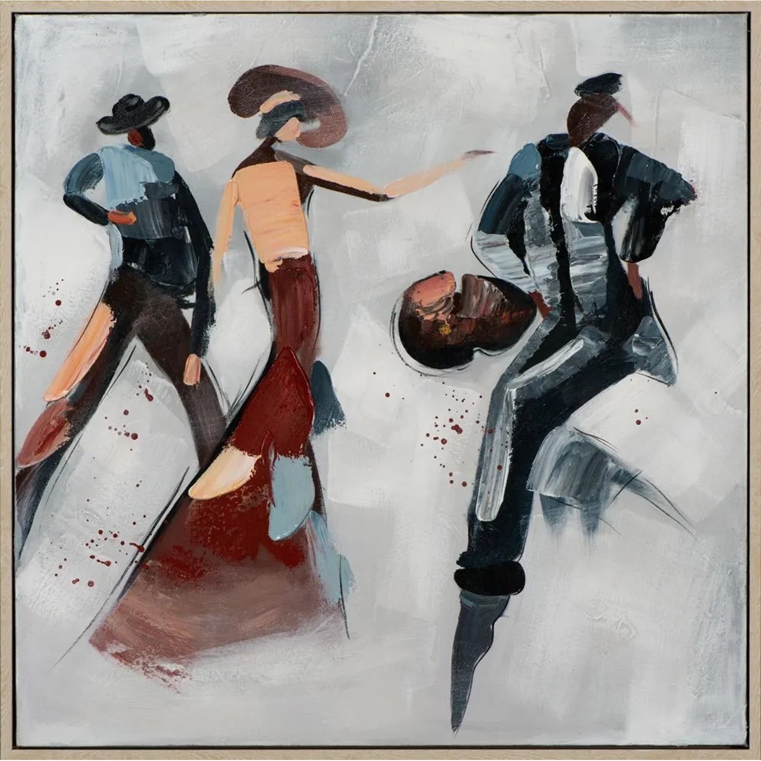 Art Universe Leinwandbild Musik und Tanz 62 x 62 cm