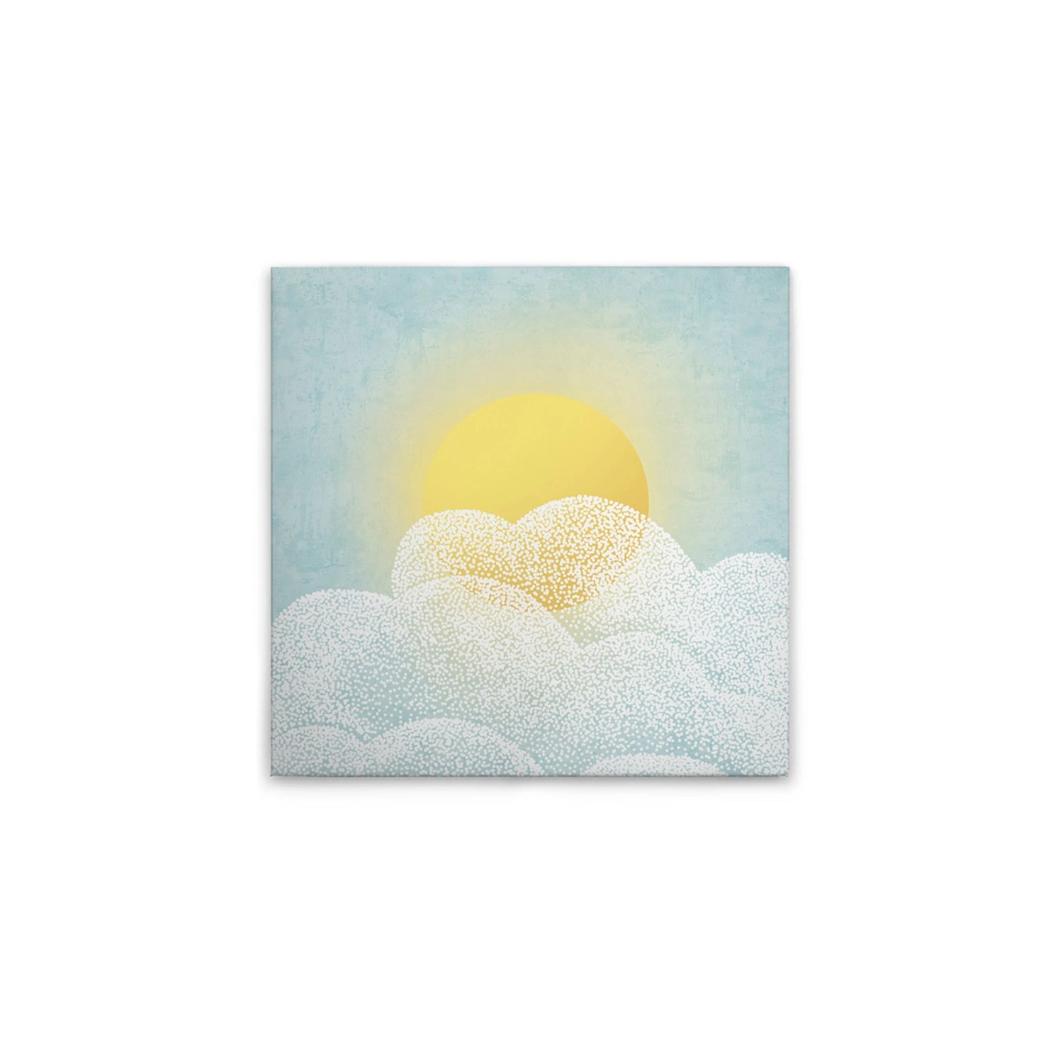 Tadessi Leinwandbild - M1-No.50595 - Sonne & Wolken - 40 x 40 cm - Quadratisch
