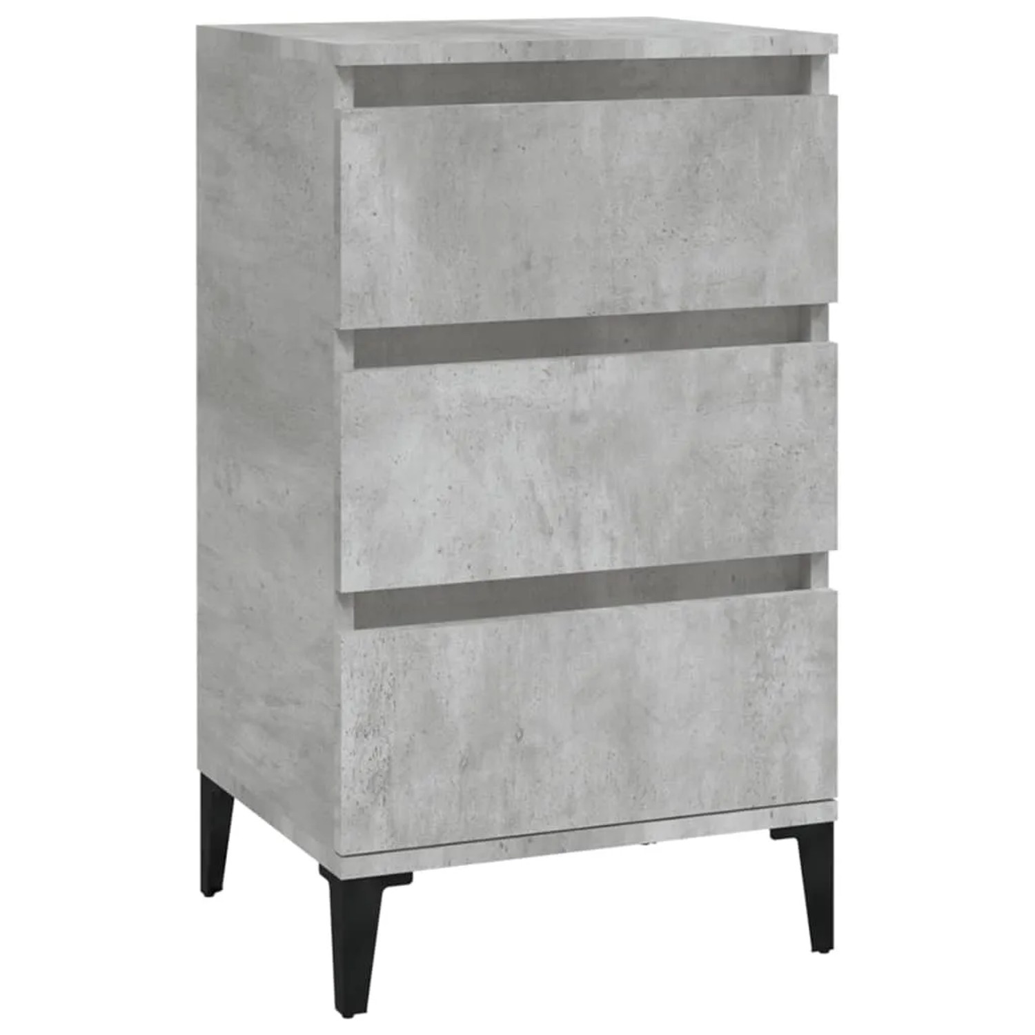 vidaXL Nachttisch Betongrau 40x35x70 cm Holzwerkstoff 819672
