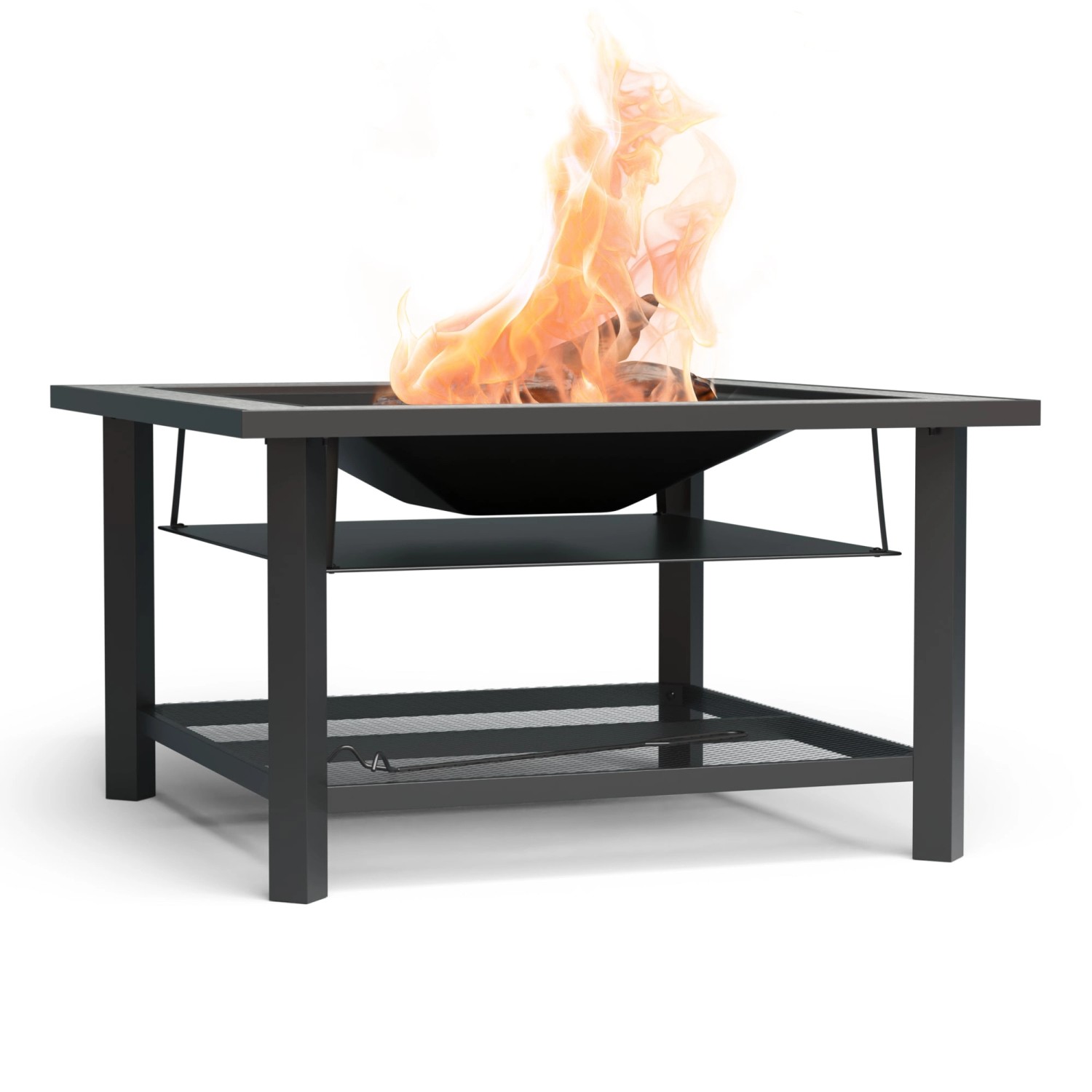 Blumfeldt Merano Avanzato 3-in-1-Feuerschale mit Grillfunktion als Tisch Nu günstig online kaufen