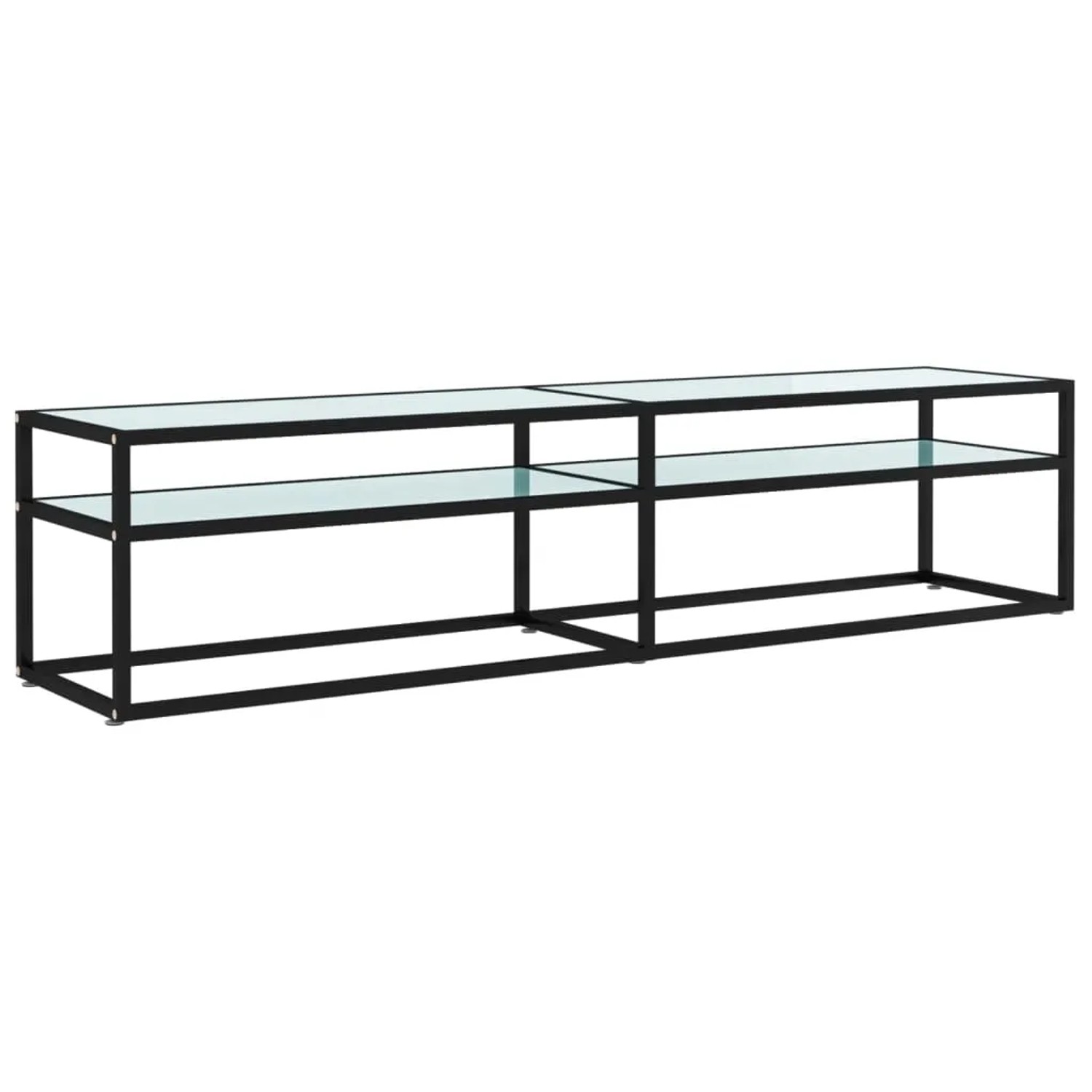 vidaXL TV-Schrank Weiß Marmor-Optik 180x40x40,5 cm Hartglas 331724