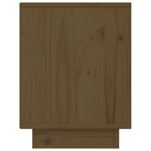Nachttisch aus Kiefer Massivholz, honigbraun, 40x30x40 cm. Schlafzimmermöbel.