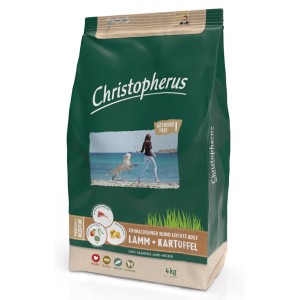 Christopherus Hunde-Trockenfutter Getreidefrei Lamm & Kartoffel, 4kg Packung.