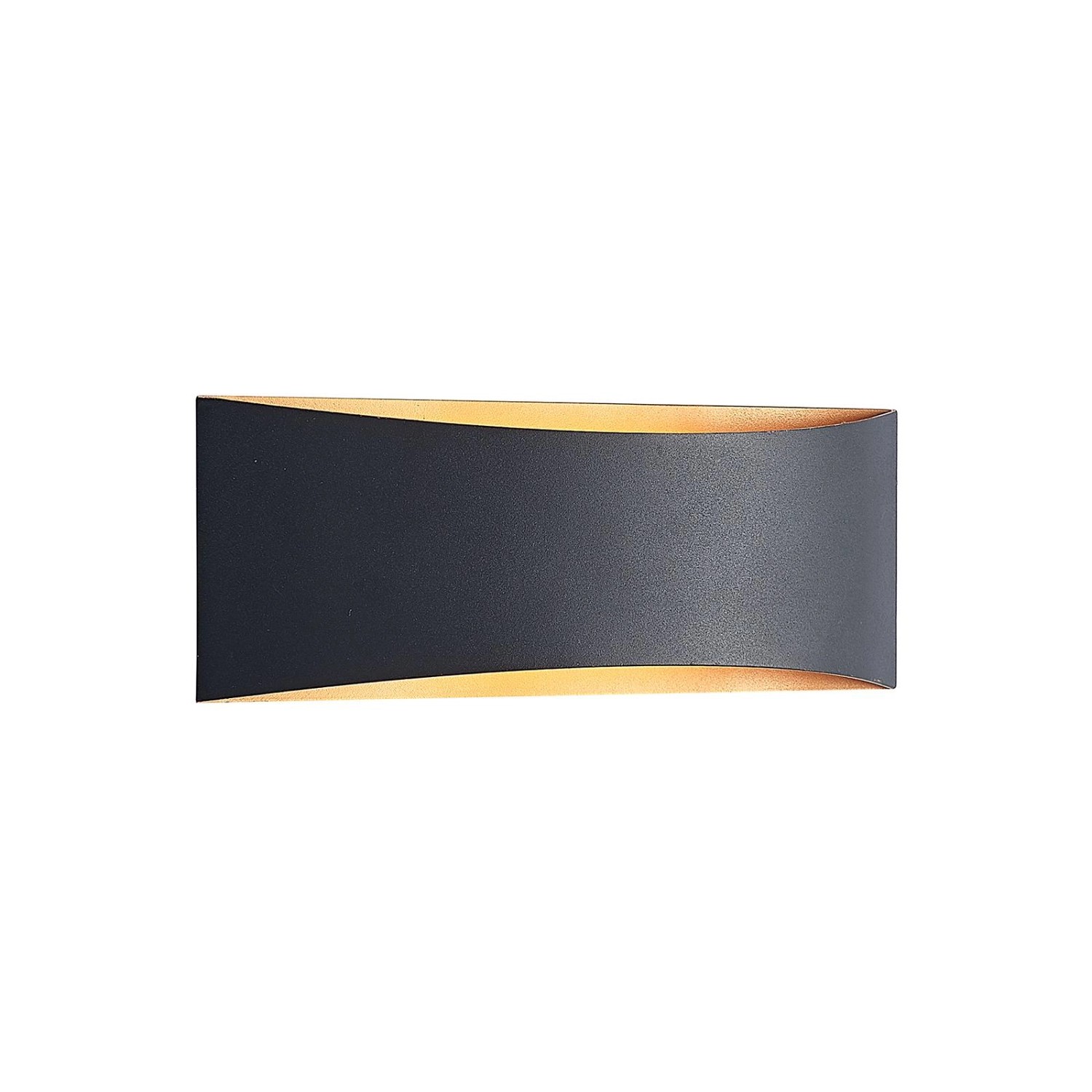 Arcchio LED Wandleuchte Wandlampe Innen Jelle 9626339 Modern in Schwarz aus Aluminium 1-flammig Wohnzimmerleuchte
