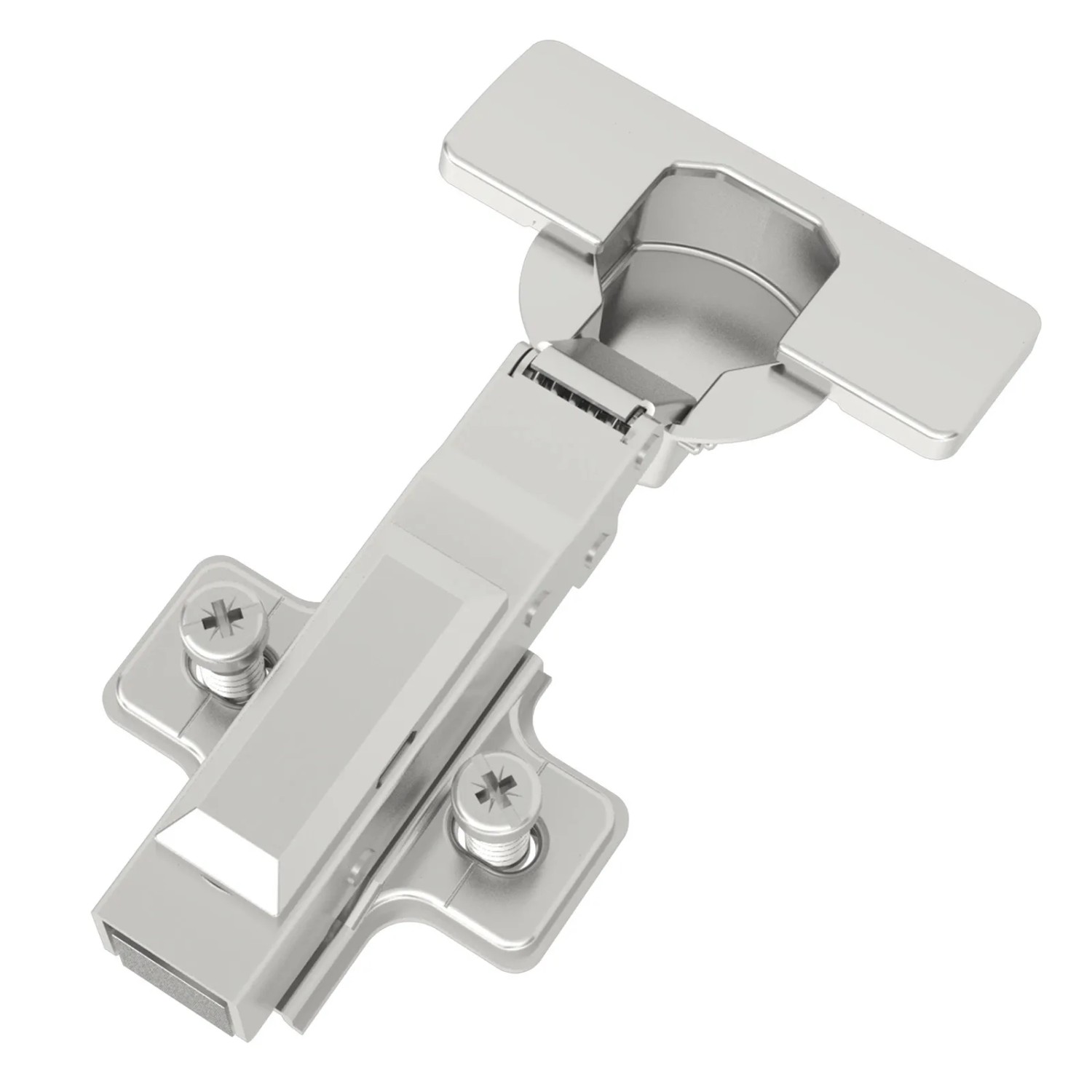 SOTECH Smooth 1 x Topfband T45 105 Grad Eckanschlag Voll Aufliegend mit Dämpfer und Kreuzplatte inkl. Abdeckkappen