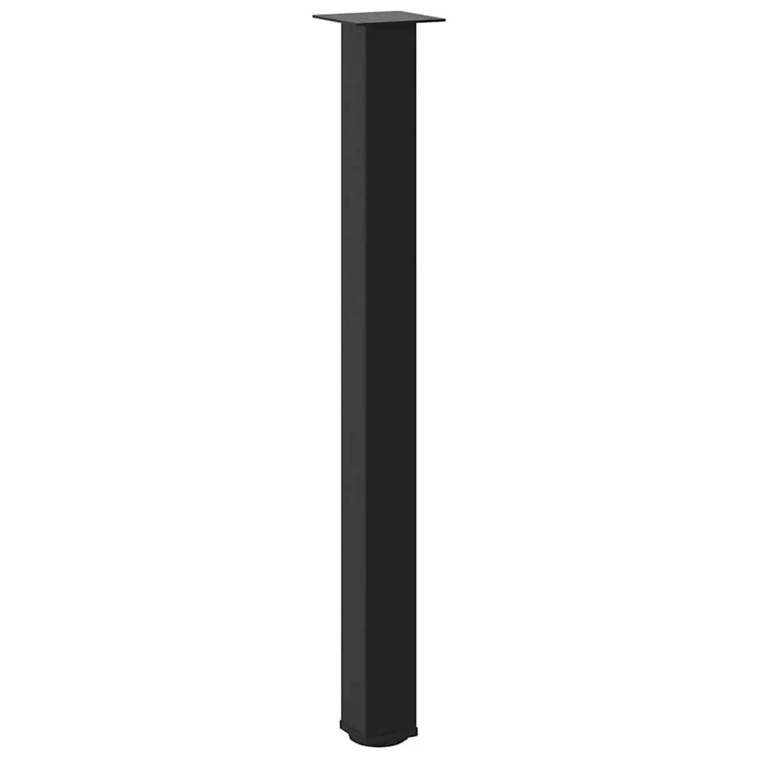 Schwarzes vidaXL Bartischbein aus Stahl, 100-102 cm, für individuelle Tische.