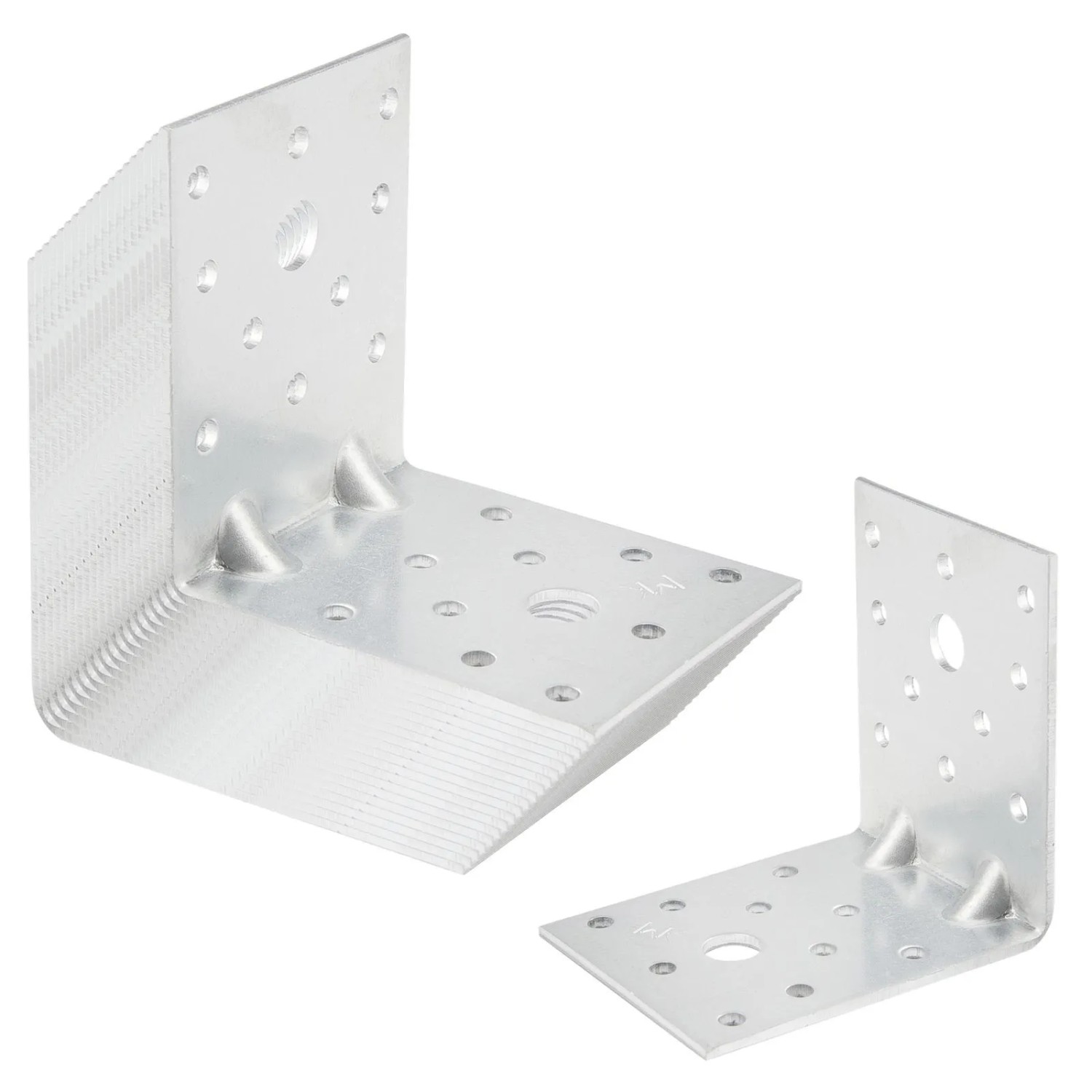 SOTECH 20er Set Winkelverbinder 90 Grad mit Sicke 75 x 75 x 60 x 2,5 mm