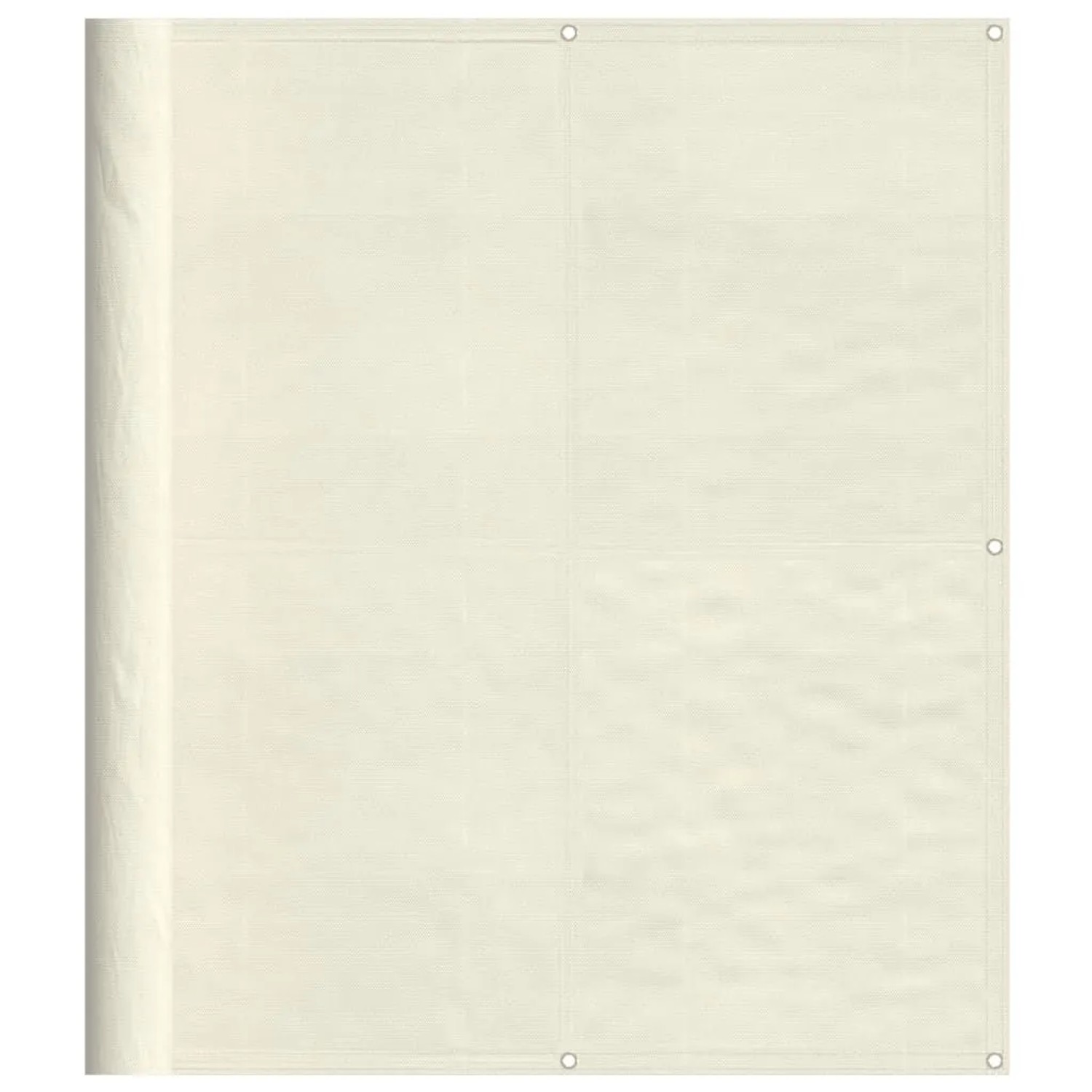 vidaXL Balkon-Sichtschutz Creme 120x700 cm 100 % Polyester-Oxford 4000207