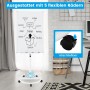 Costway Flipchart Ständer Mobiles Whiteboard Weiß 100 x 65 cm_4