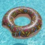 Bestway Schwimmring Donut, Ø 94 cm, Schoko-Design mit bunten Streuseln im Pool.