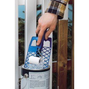 LUX Lackierset: Mini-Walze, Bügel und Abstreifgitter zum Lackieren kleiner Flächen.