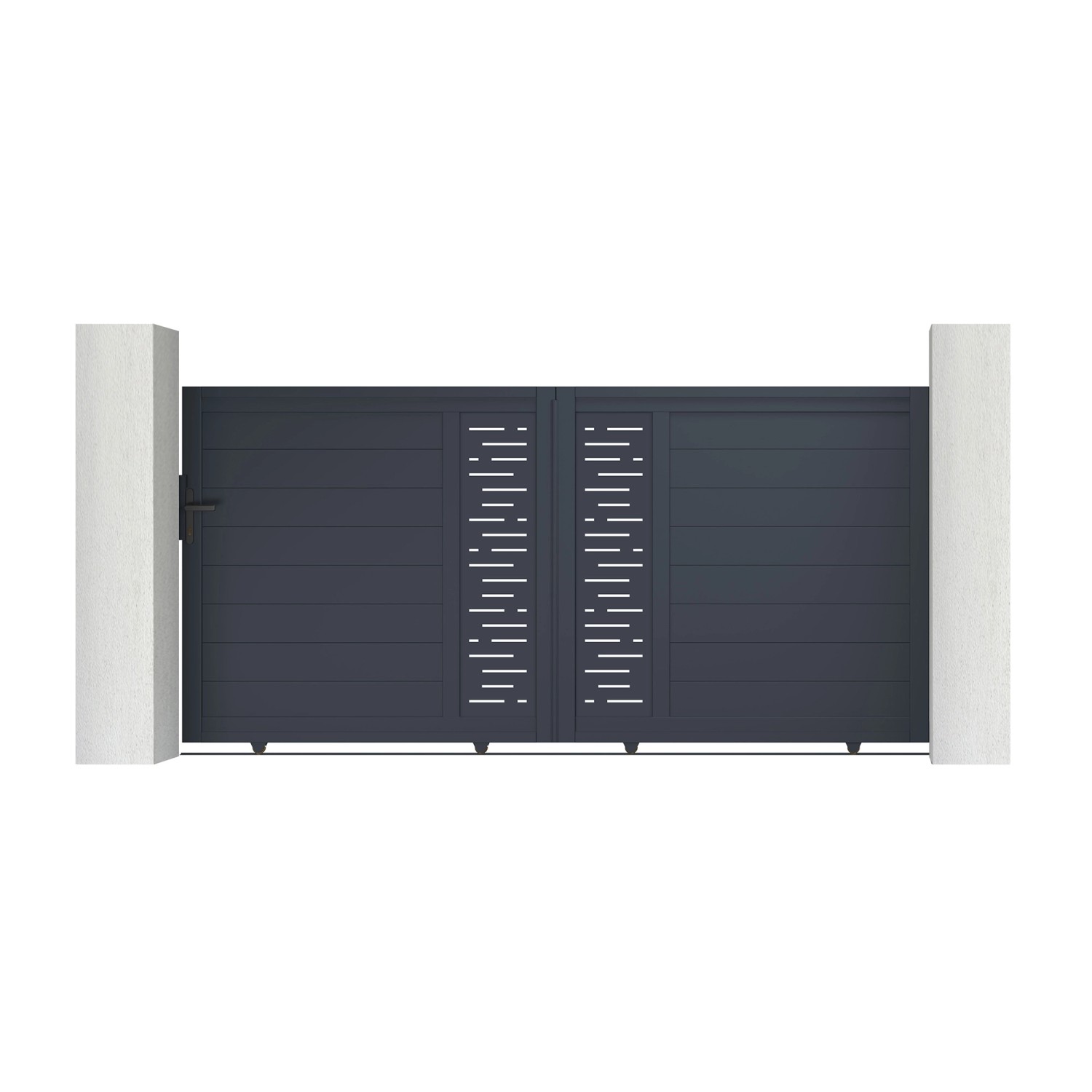 Casanoov Schiebetor Aus Aluminium 3M Arlberg H 140Cm Grau günstig online kaufen