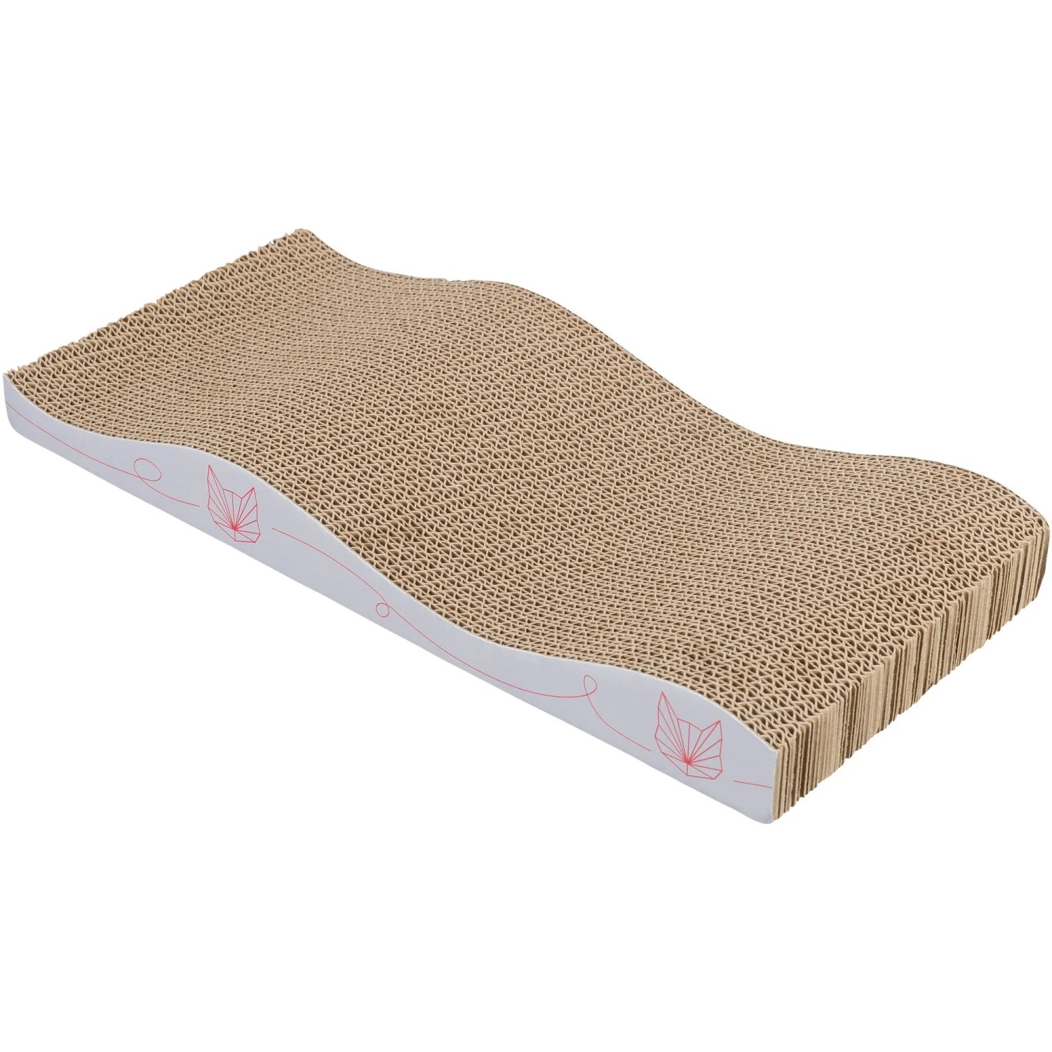 Trixie Kratzwelle Jollypaw Pappe Katzenminze 43 cm x 4 cm x 20 cm Flieder