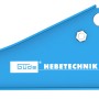 Blauer Güde Rangierwagenheber GRH 2,5/510 L mit 2,5 t Hubkraft und Rollen.
