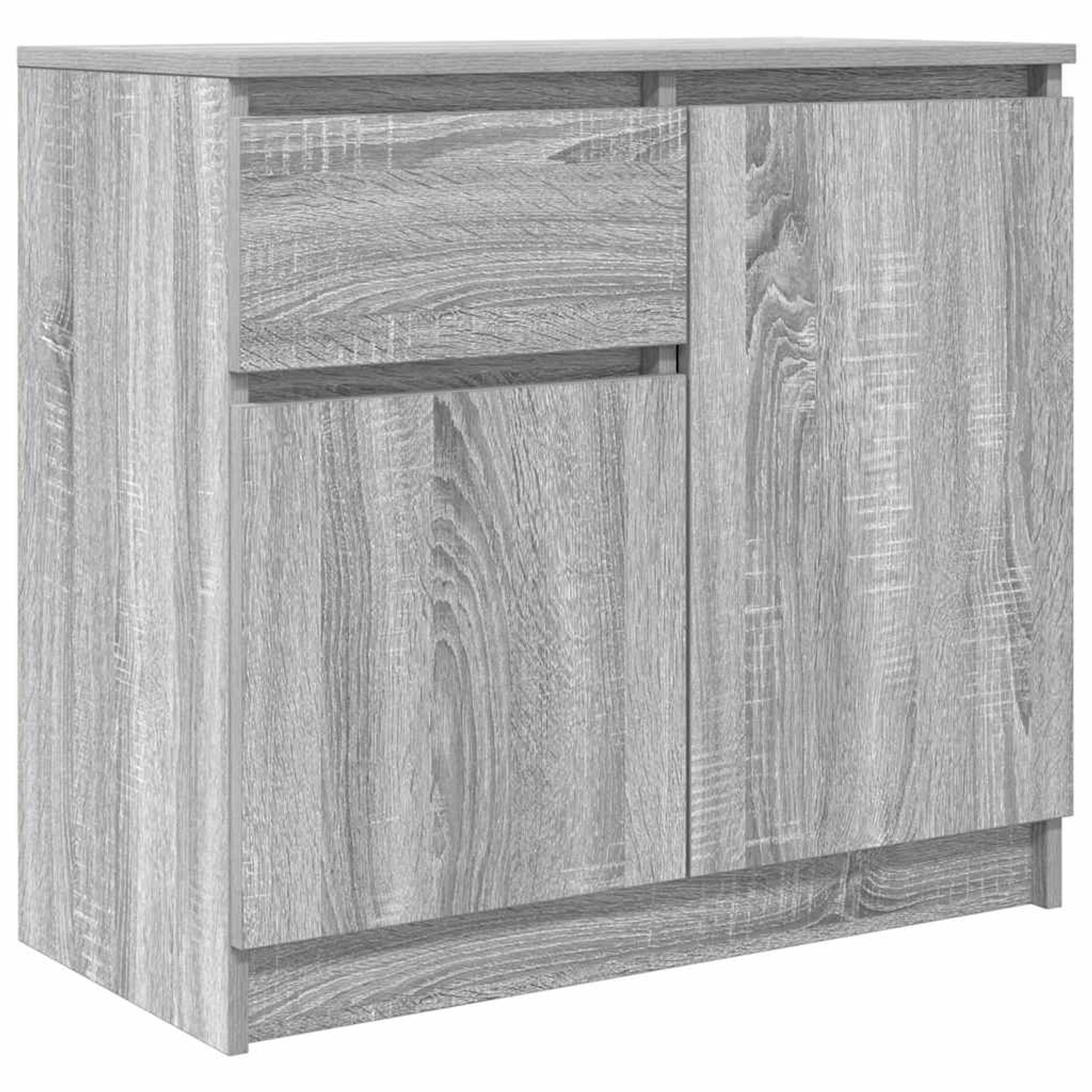 vidaXL Sideboard mit Schublade Grau Sonoma 71x35x65 cm Holzwerkstoff 861603 günstig online kaufen