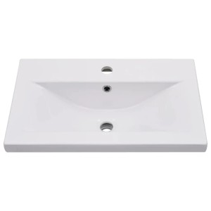 vidaXL Einbauwaschbecken 61x39,5x18,5 cm Keramik Weiß 145061