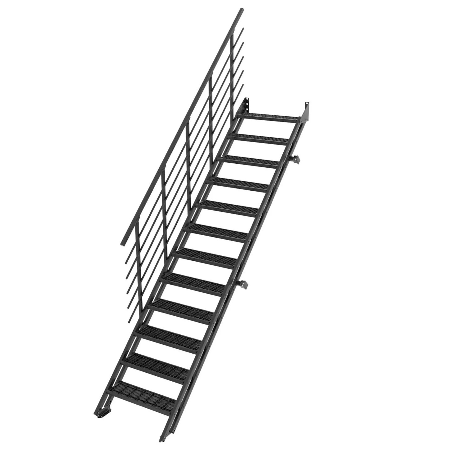 Minka Raumspartreppe Flex Grid Schwarz 12 Stufen