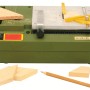 Proxxon KS 230 Modellbau Tischkreissäge mit Werkstücken und Zubehör.
