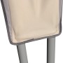 Detailansicht: Beige Pavillon Oromocto (320x320 cm) mit Stahlgestell.