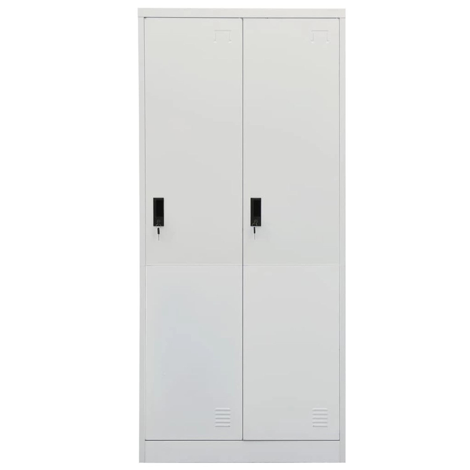 Kleiderschrank Hellgrau 80x50x180 Cm Stahl günstig online kaufen