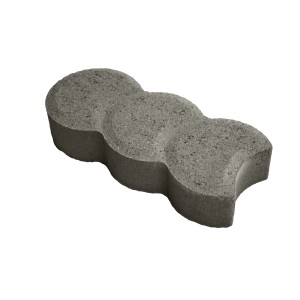 Grauer Pali-Mähstein (22x10 cm) aus Beton für Rasenkanten und Beetbegrenzungen.