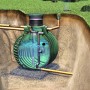 Garantia Columbus Plus Retentionszisterne 3700 L mit Domschacht und Deckel, eingebaut im Erdreich.