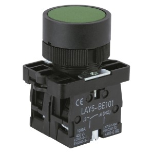 Sintron Drucktaster, grüne, bündige Taste, Serie IN1, für Schalterprogramme.