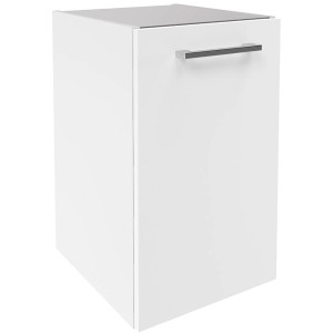 Fackelmann Waschtisch-Unterbauschrank Verona, 35 cm, Weiß Glanz/Hochglanz mit Griff.