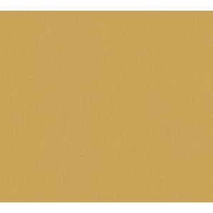 Gelbe Bricoflor Vliestapete in Textiloptik, Uni Senfgelb für Wohn- und Kinderzimmer.