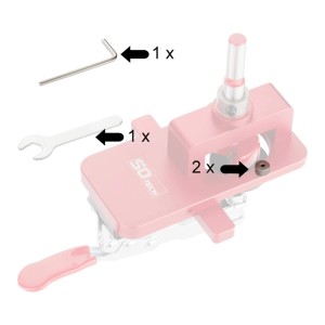 SOTECH Ersatzteilset für ALU Präzisions Bohrschablone BS-35-T45 BS-35-T48 BS-35-T52