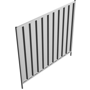 Mobilzaun, 2,2 m x 2 m, Trapez, verzinkt, feuerverzinkt. Robuster Bauzaun für Events und Baustellen.