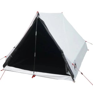 vidaXL Camping-Keilzelt 2 Personen Weiß Verdunkelt Wasserdicht 94758