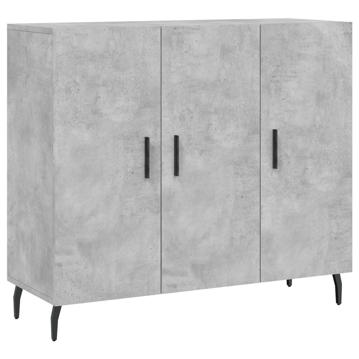vidaXL Sideboard Betongrau 90x34x80 cm Holzwerkstoff 828128 günstig online kaufen