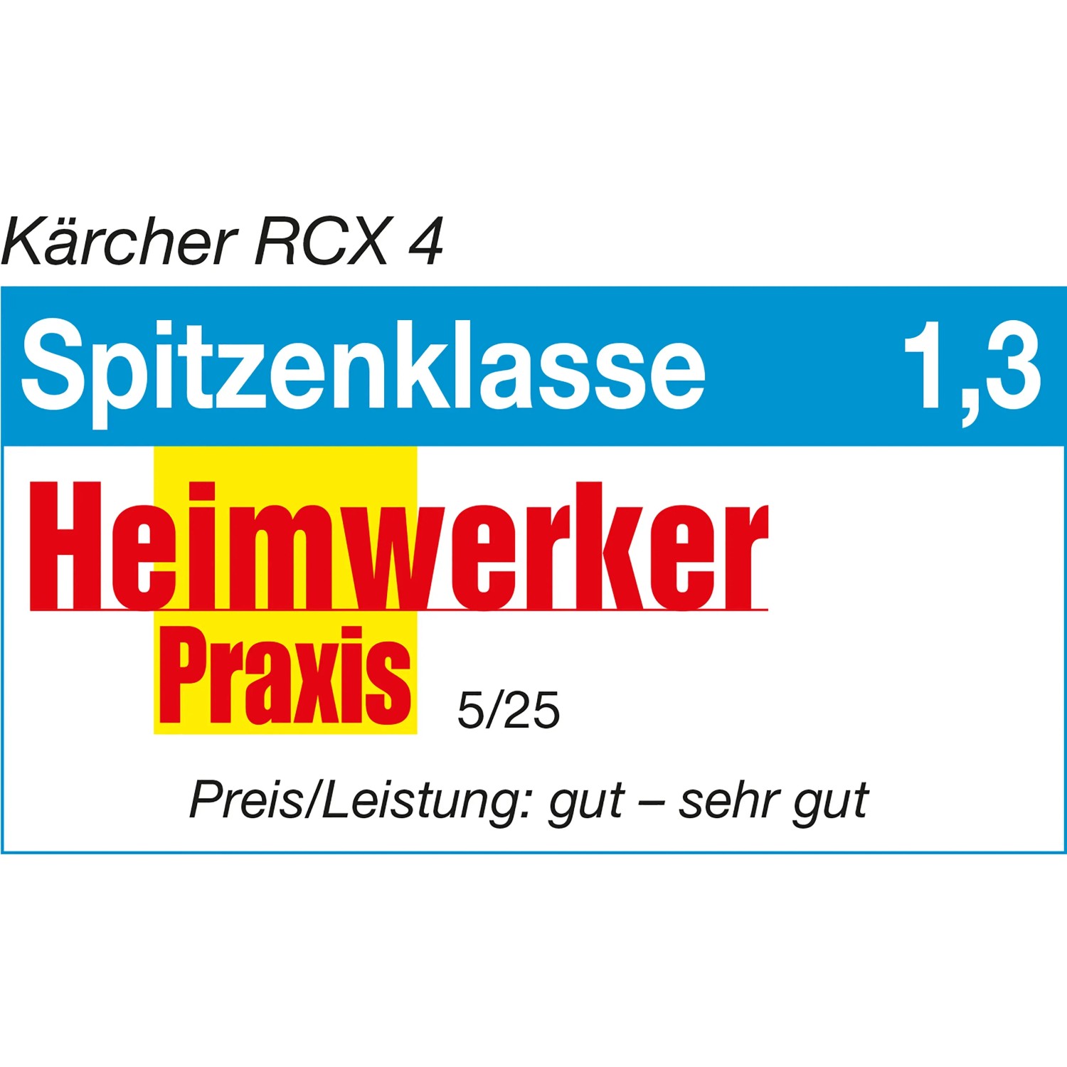 Testurteil "Spitzenklasse" für Kärcher RCX 4 Mähroboter, ausgezeichnetes Preis-Leistungs-Verhältnis.