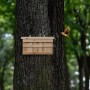 Relaxdays Nistkasten für Spatzen Tannenholz Natur 3 Brutkammern 22 cm x 43,5 cm x 15 cm 1,5 kg_3