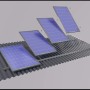 Solar Halter Paar zur Montage von Solarprofilen auf einem Trapezblechdach.