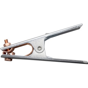 Güde Masseklemme 300 A für Schweißgeräte, verzinkte Zange mit robuster Klemmfeder.