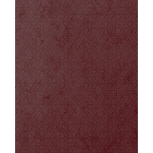 WALLFACE Wandpaneel in Lederoptik, bordeauxrot mit samtiger Oberfläche und geometrischem Muster.