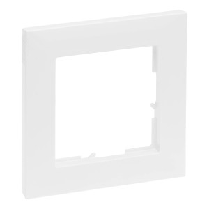 Legrand Seano Abdeckrahmen, 1-fach, ultraweiß, aus Thermoplast für Unterputzmontage.