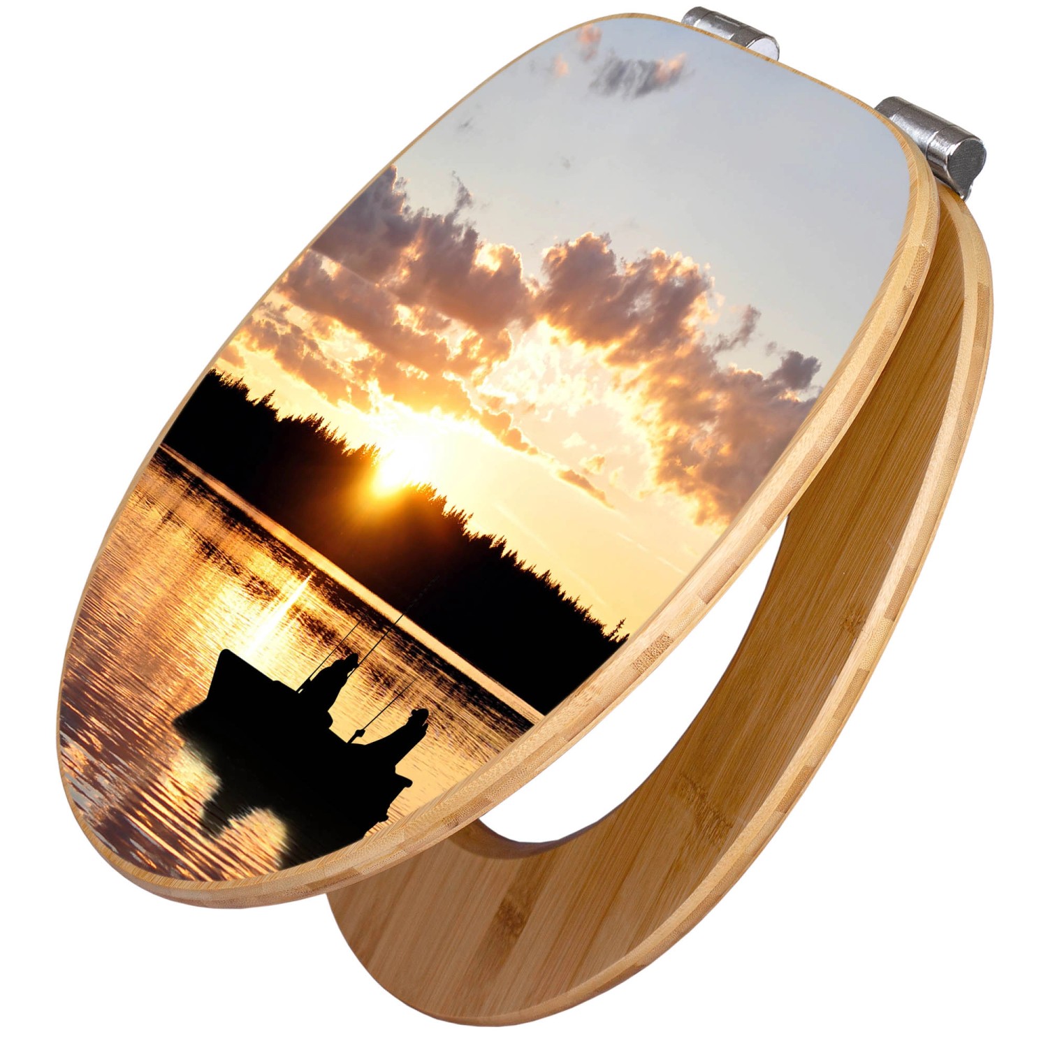 Banjado Design WC Sitz Bambus Holz Toilettendeckel Mit Absenkautomatik Klod günstig online kaufen